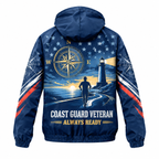 Custom Name Coast Guard Semper Paratus Runner Running Windbreaker Jacket