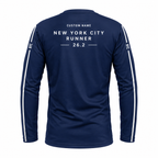 Custom Name NYC Minimal Performance Running Long Sleeve Shirt