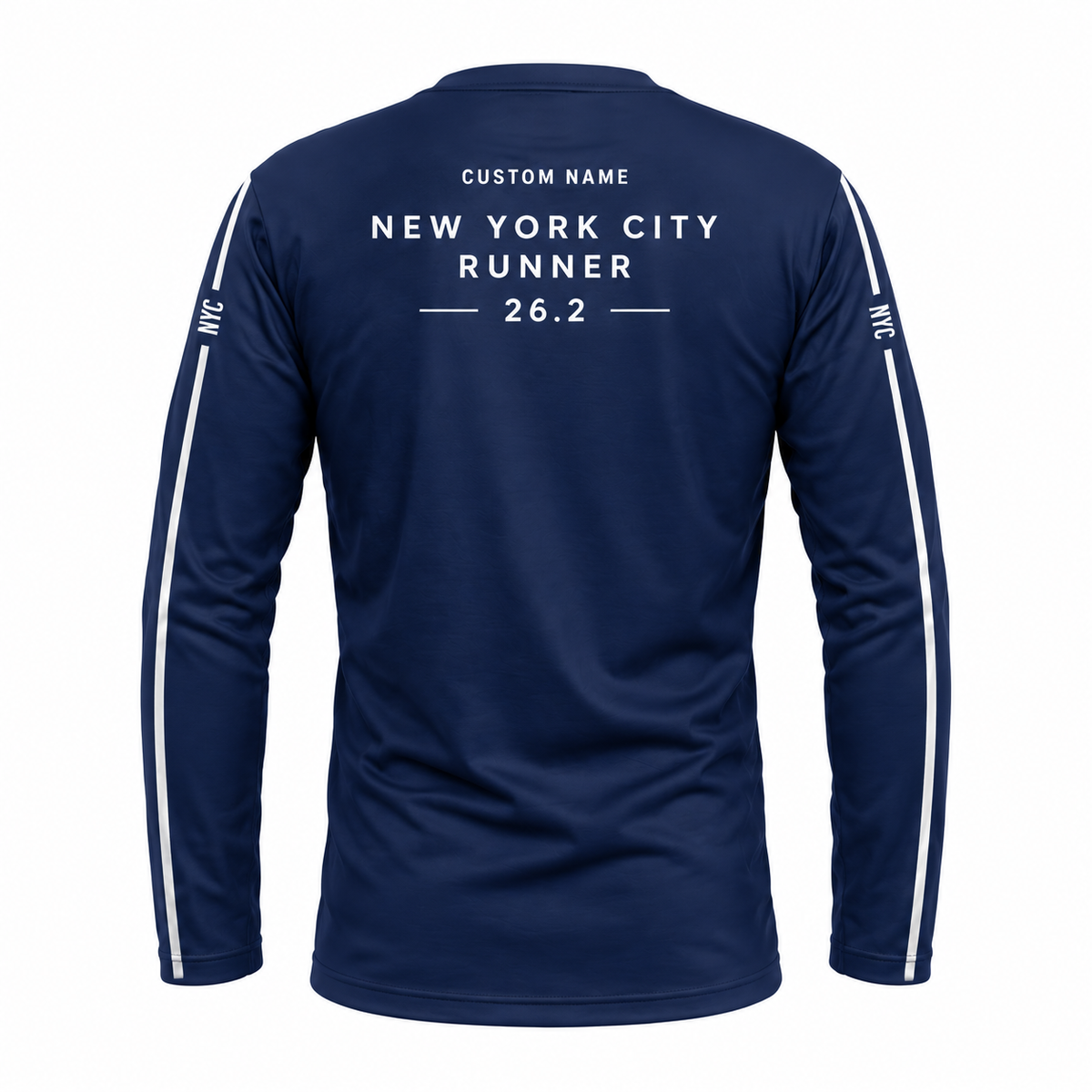 Custom Name NYC Minimal Performance Running Long Sleeve Shirt
