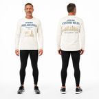 Custom Name Philadelphia Ivory Gold Miles Running Long Sleeve Shirt