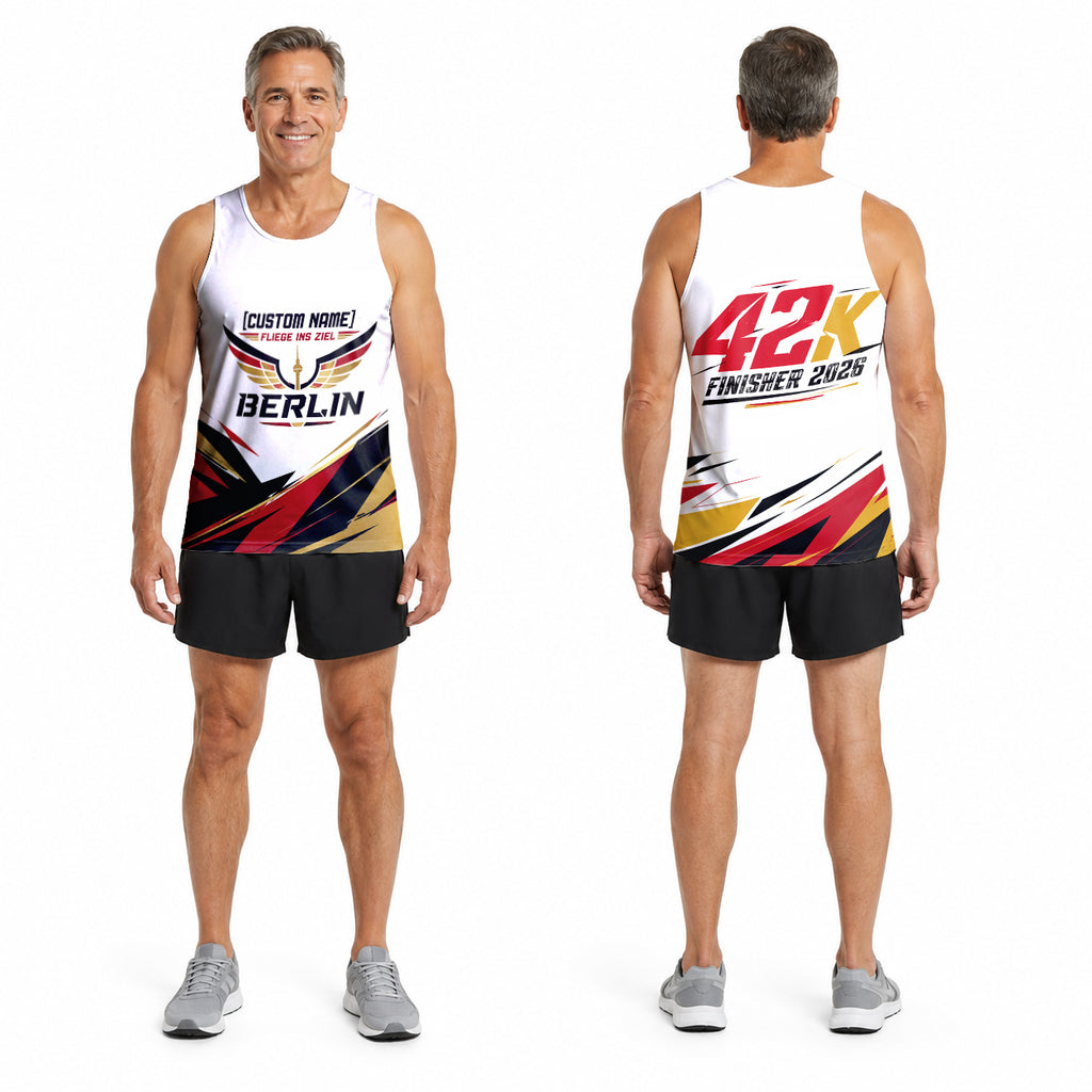 Dynamische Scharfe Winkel Berlin Wettkampftag Lauf-Tanktop