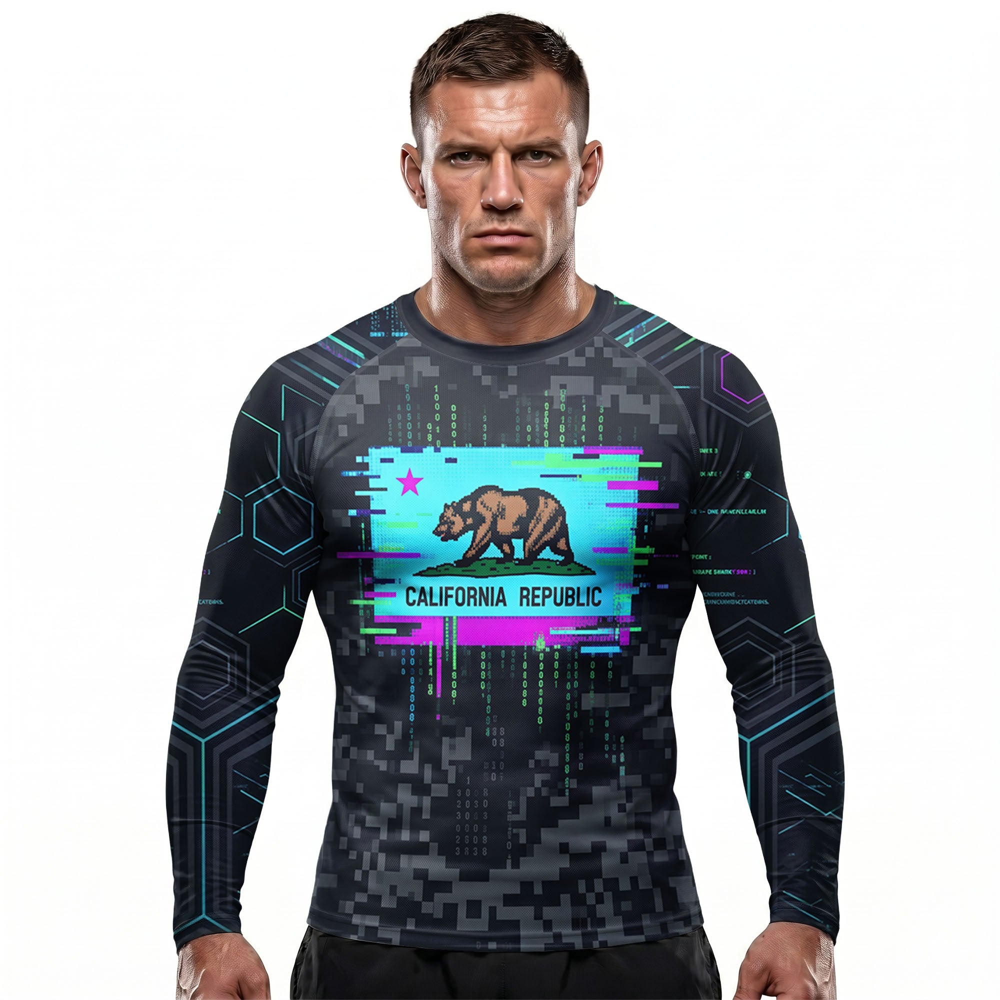 California Combat Code BJJ Rash Guard