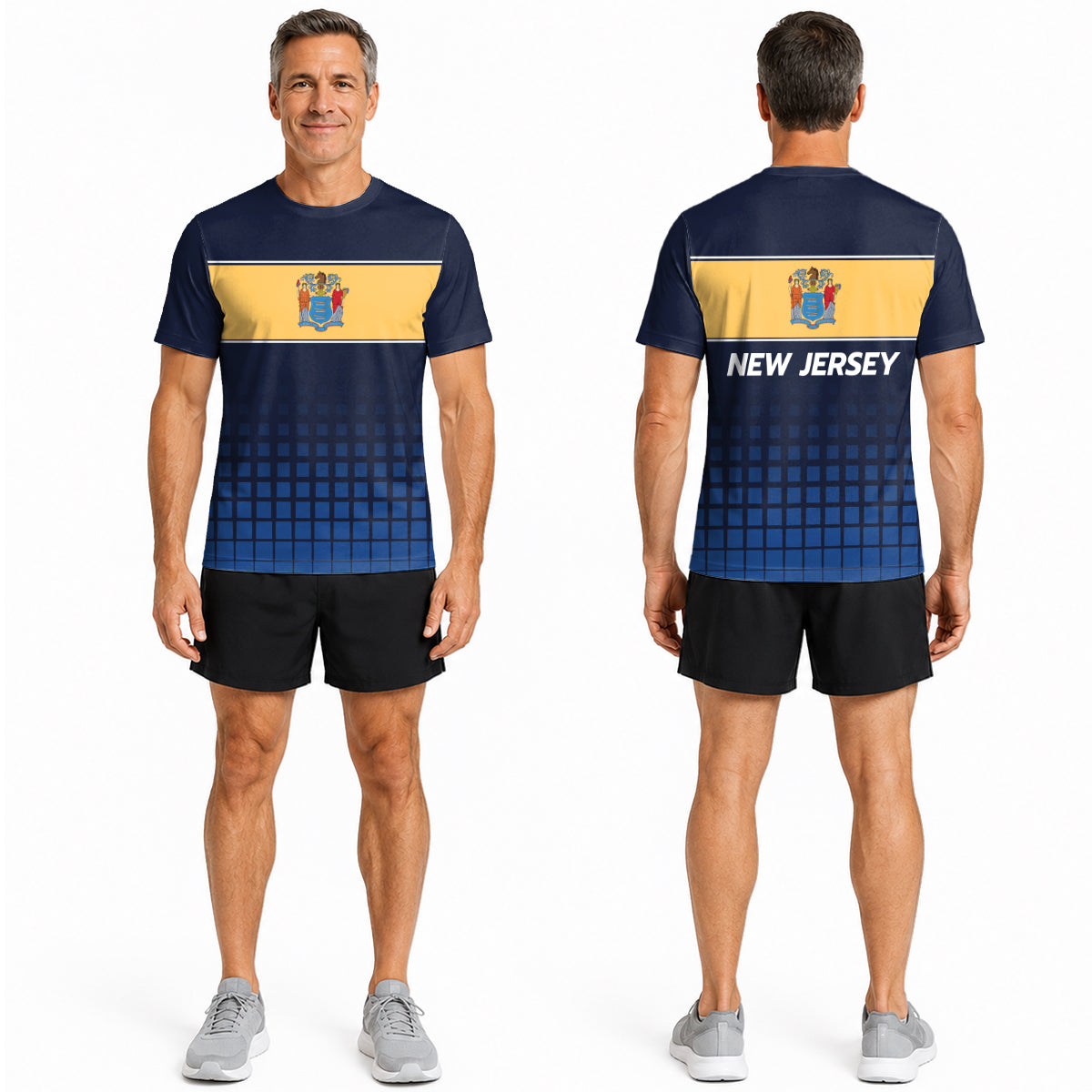 New Jersey State Pride Tech Running T-Shirt