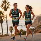 Teacher Running Tank Top Math Teacher Mile Club Tech Running Singlet