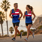 Patriotic Tech Running Tank Top - Georgia State Pride Running Singlet