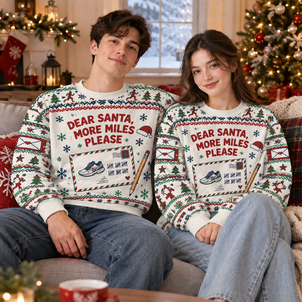 Dear Santa More Miles Please Sweater