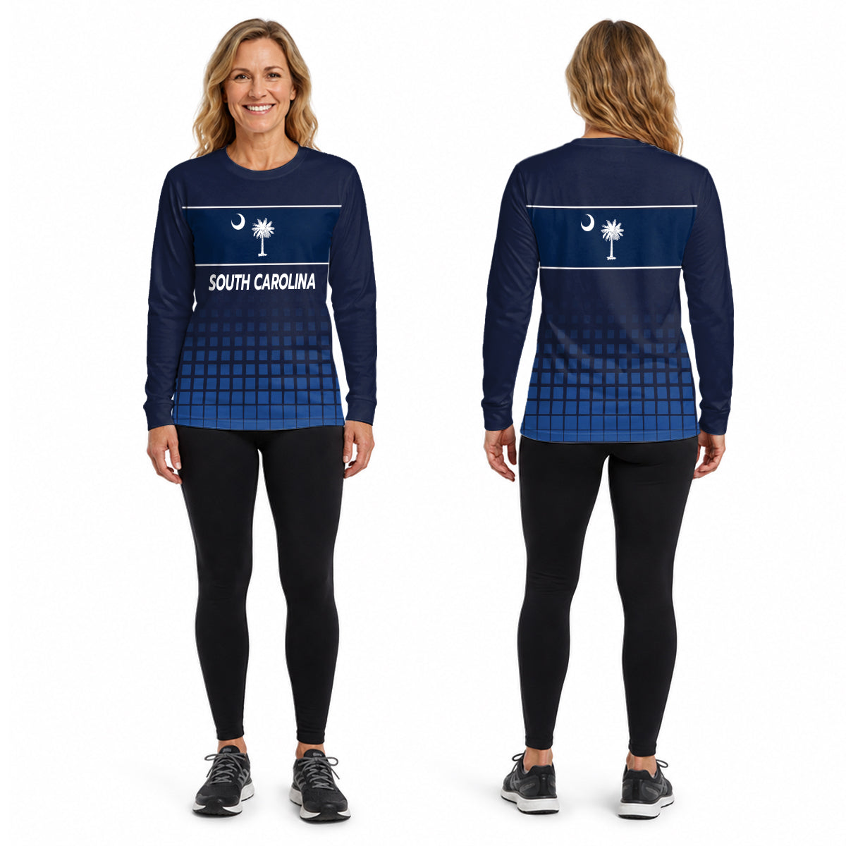 South Carolina State Pride Long Sleeve Running T-Shirt