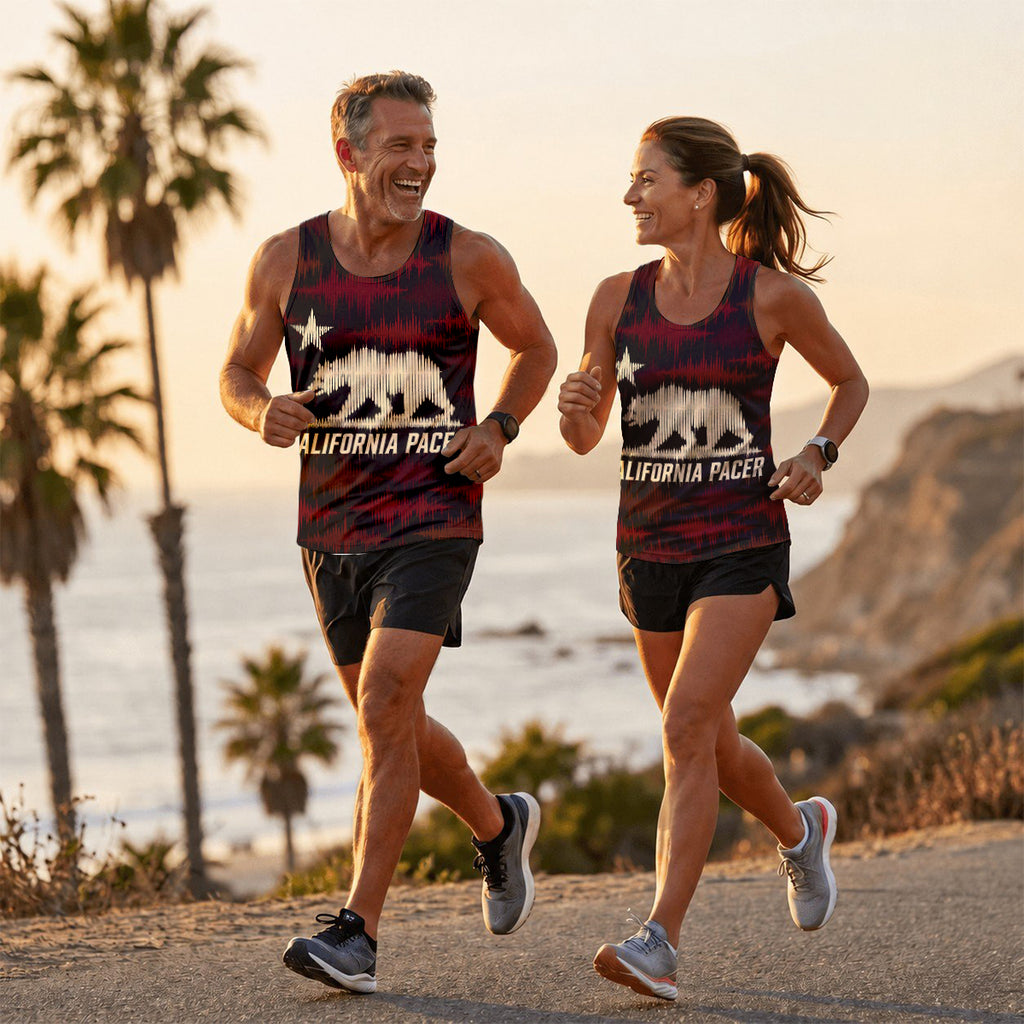 Echo Bear Republic California State Running Tank Top