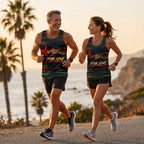 Cali Flag Speed Lines California State Running Tank Top