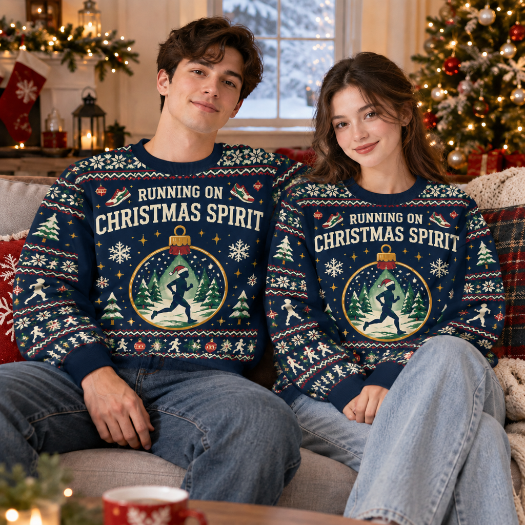 Running On Christmas Spirit Sweater