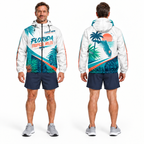 Custom Name Florida Tropical Miles Florida Running Windbreaker Jacket