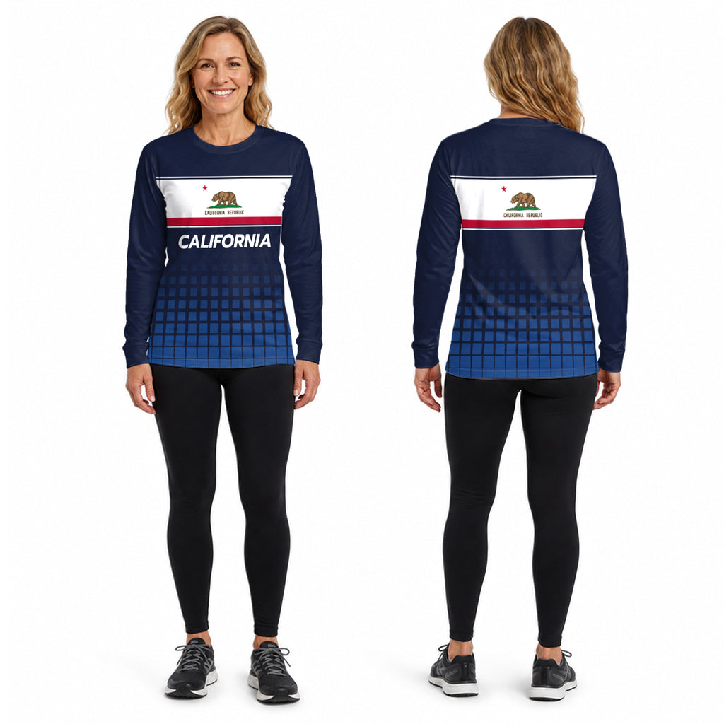 California State Pride Long Sleeve Running T-Shirt