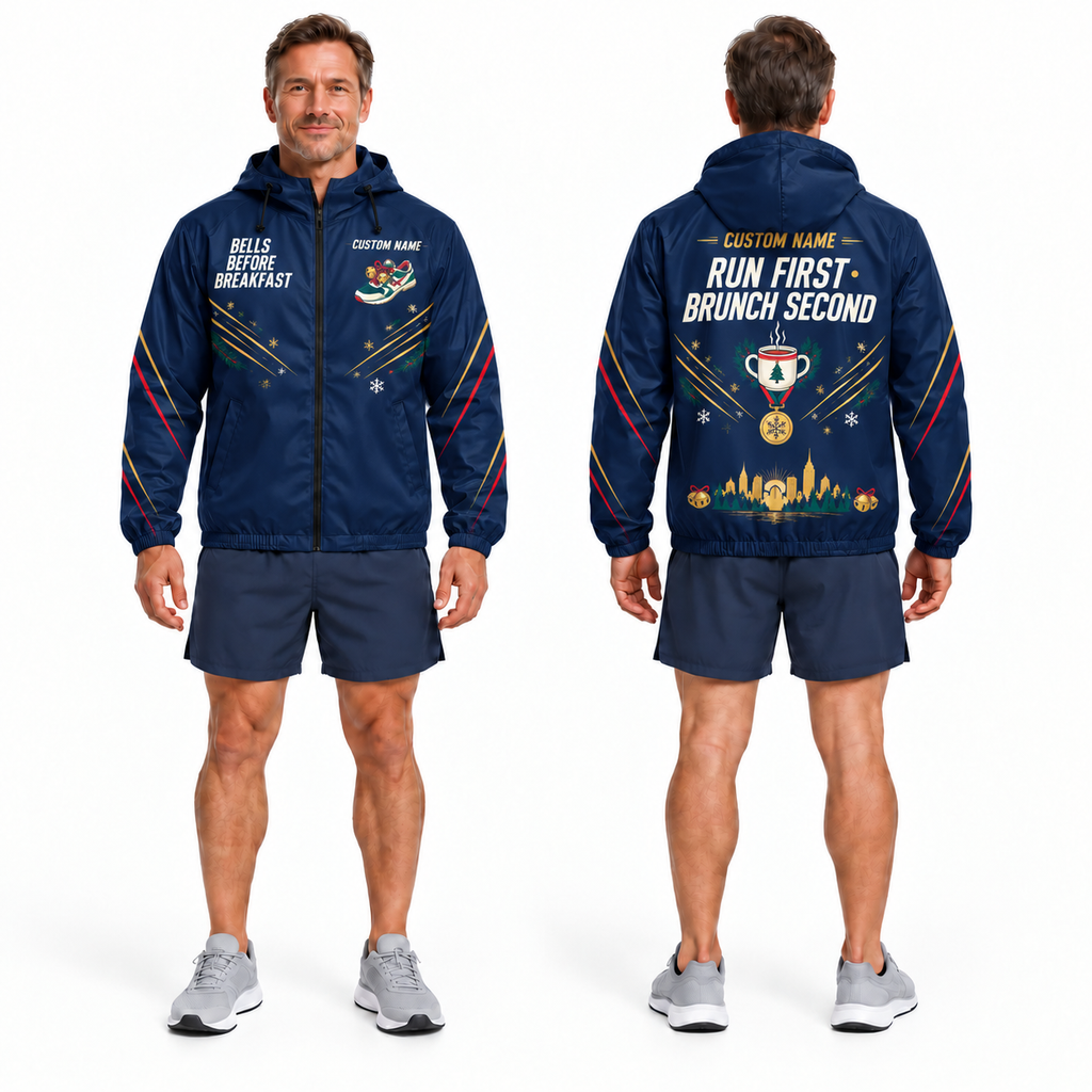 Custom Name Bells Before Breakfast Running Windbreaker Jacket