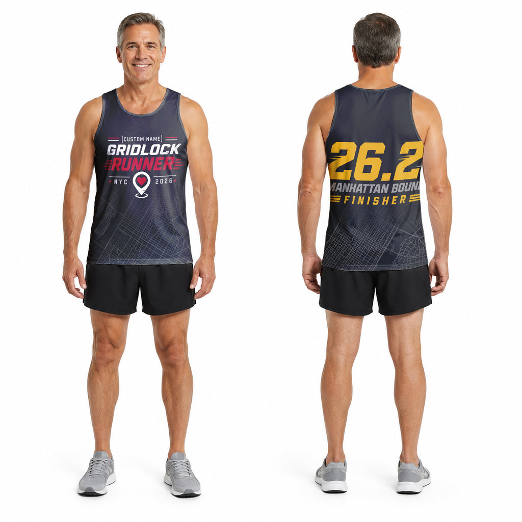 City Gridlock The NYC Race Day Running Tank Top