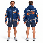 Custom Name Finish Strong NYC Running Windbreaker Jacket