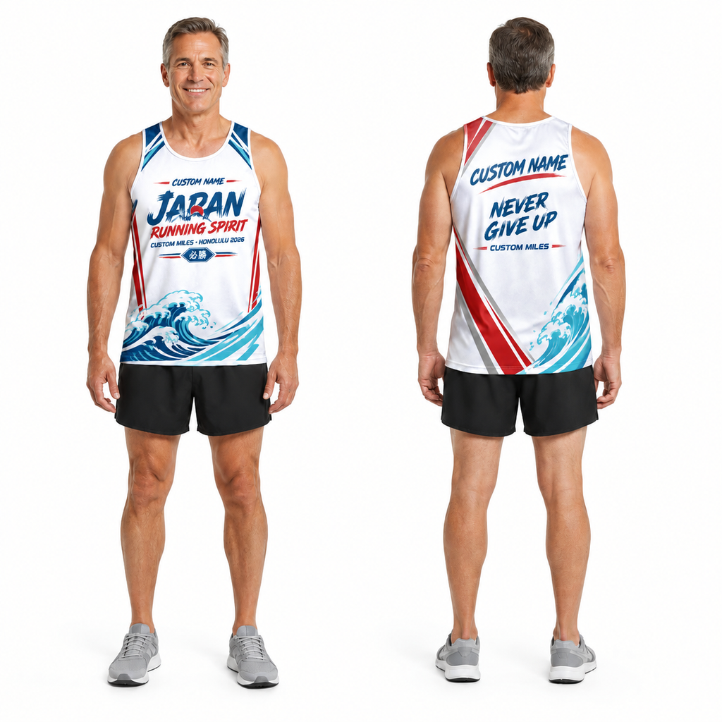 Custom Name Miles Hachimaki Running Spirit Running Tank Top