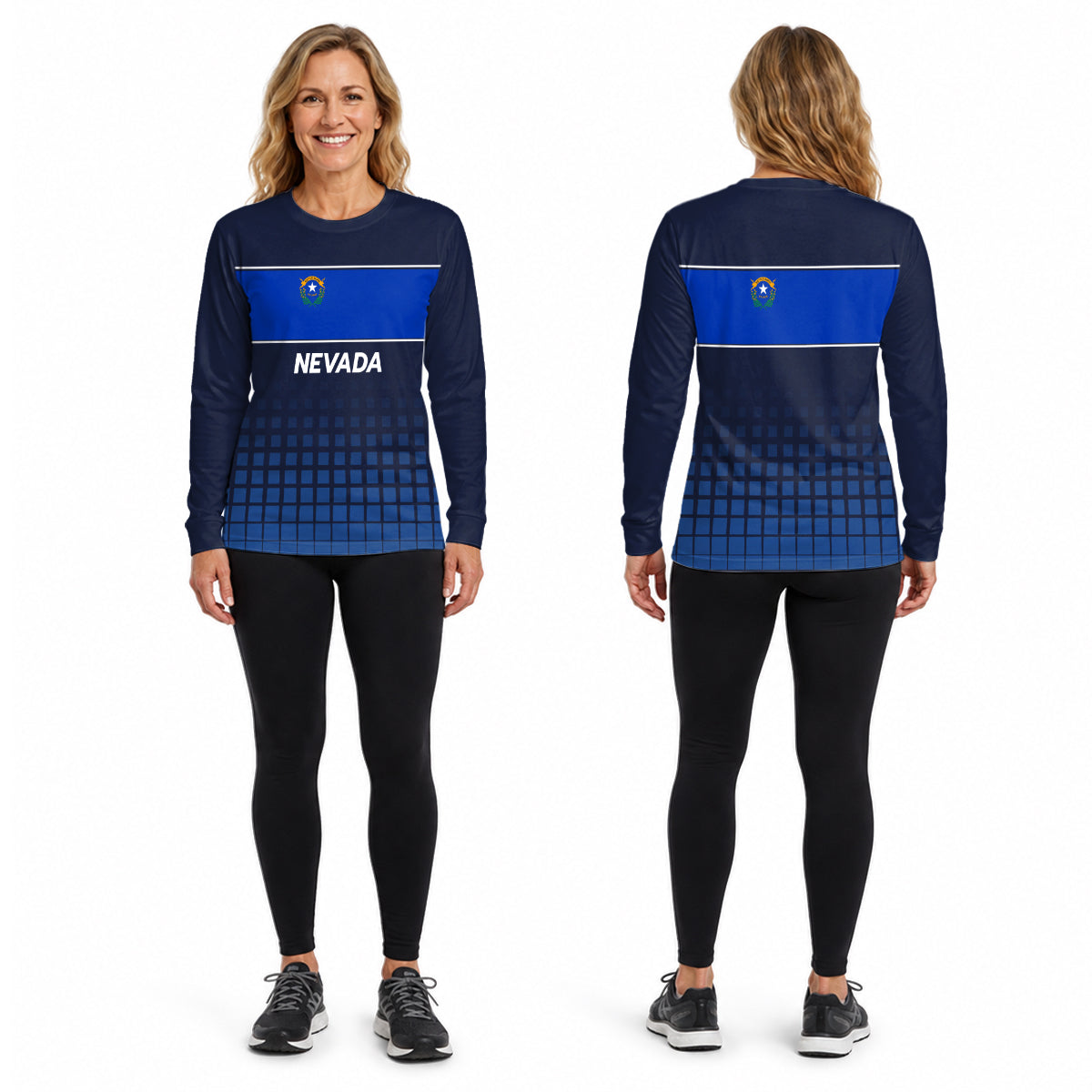 Nevada State Pride Long Sleeve Running T-Shirt