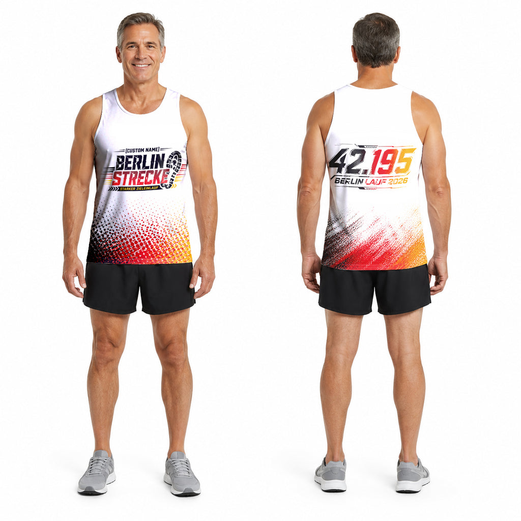Halbtongitter Berlin Wettkampftag Lauf-Tanktop