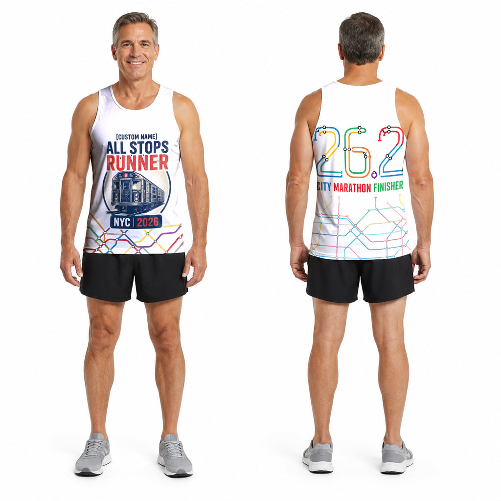 Subway Transit Map The NYC Race Day Running Tank Top