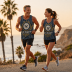 Veteran Running Tank Top - US Navy Veteran V4 Tech Singlet