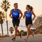 Diabetes Fighter Running Tank Top Blue Ribbon Diabetes Awareness Running Singlet for Men and Women