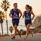 The People's Marathon Skyline The Marine Corp Race Day Running Tank Top