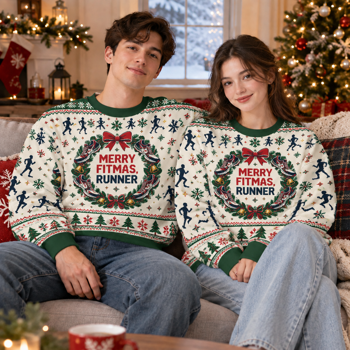 Merry Fitmas Runner Sweater