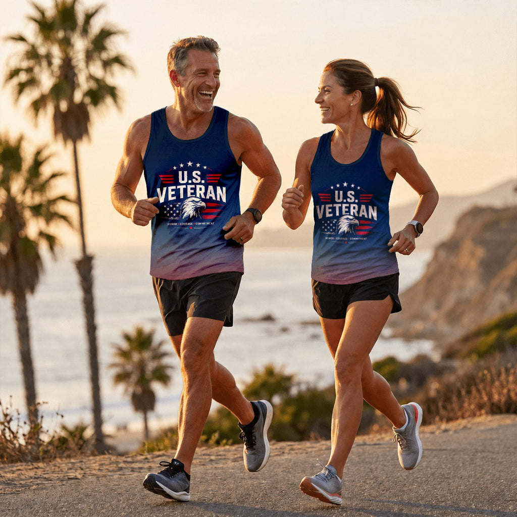 Veteran Tech Running Tank Top - U.S. Eagle Running Singlet