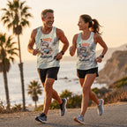 Funny Running Tank Top I Hate Running Sloth Tech Singlet