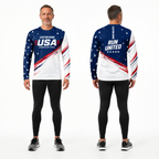 Custom Name American Pace Running Long Sleeve Shirt