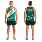Custom Name Miles Island Palm Sprint Running Tank Top