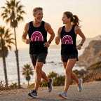 Cancer Fighter Running Tank Top Pink Ribbon Hope Running Singlet for Men and Women