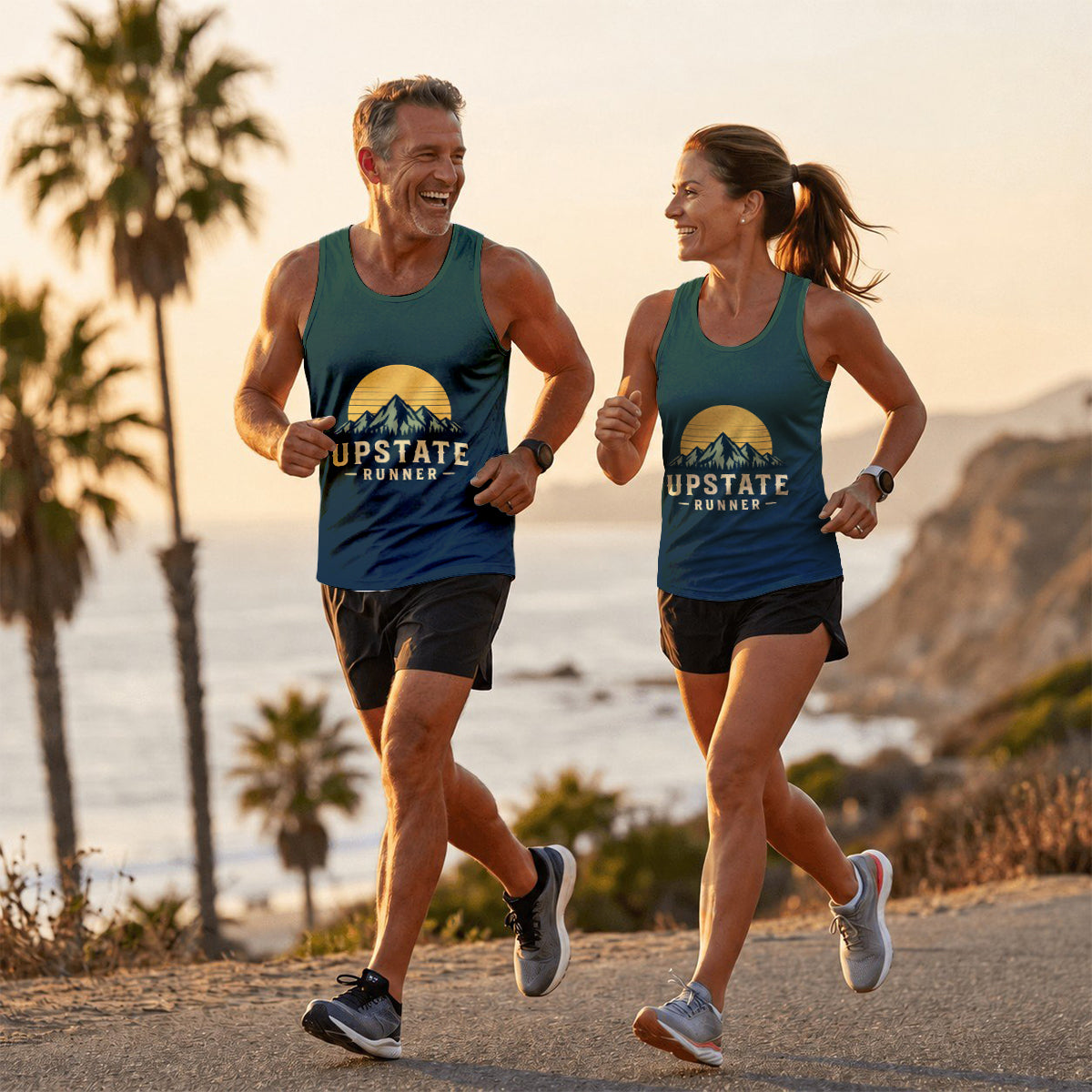 Upstate Mountain Gradient New York Running Tank Top