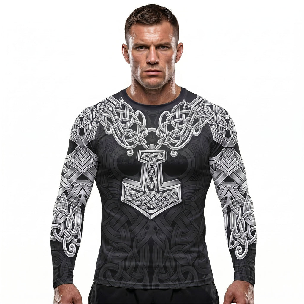 Asgardian Steel Black BJJ Rash Guard