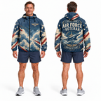 Custom Name Air Force Heritage Flight Running Windbreaker Jacket