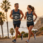 Veteran Running Tank Top - US Navy Veteran V3 Tech Singlet