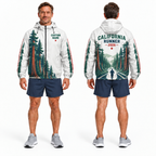 Custom Name California Redwood Runner Running Windbreaker Jacket