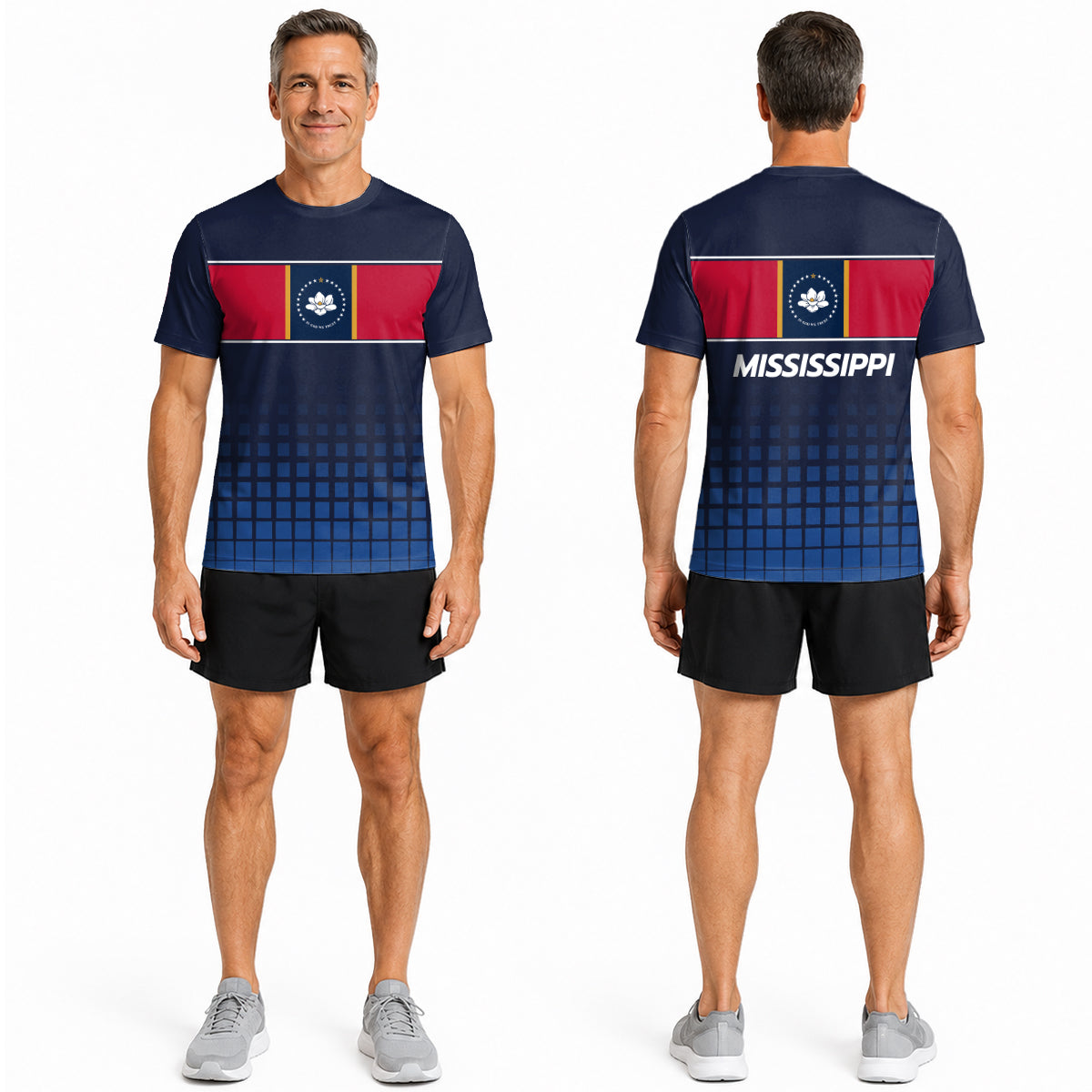 Mississippi State Pride Tech Running T-Shirt