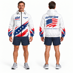 Custom Name Patriot Brush Jacket Running Windbreaker Jacket