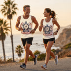 Funny Running Tank Top I Hate Running Angry Stopwatch Tech Singlet