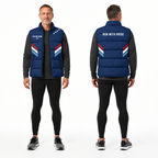Minimal Freedom Stripes Sleeveless Running Puffer Jacket