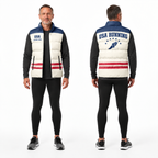 Vintage Americana Runner Sleeveless Running Puffer Jacket