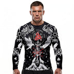 Shadows of Valhalla The Raven & Wolf BJJ Rash Guard
