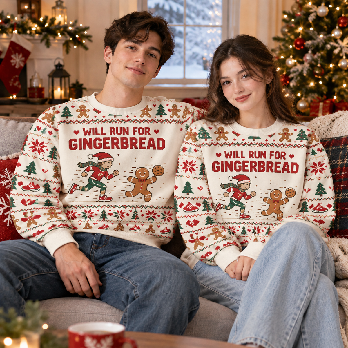 Will Run For Gingerbread Sweater