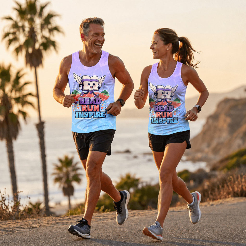 Teacher Running Tank Top Reading Teacher Runner Tech Running Singlet