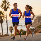 Philippines Running Tank Top Blue Philippines Running Singlet for Men and Women