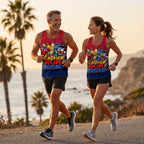 Teacher Running Tank Top Teacher Racing Squad Tech Running Singlet