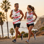 Dynamic Wave Flag California State Running Tank Top