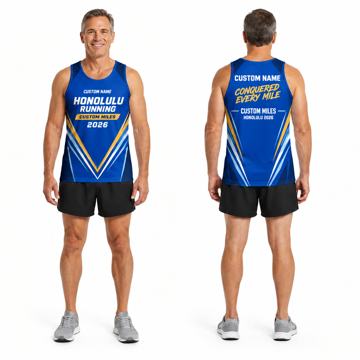 Custom Name Miles Honolulu Champion Running Tank Top
