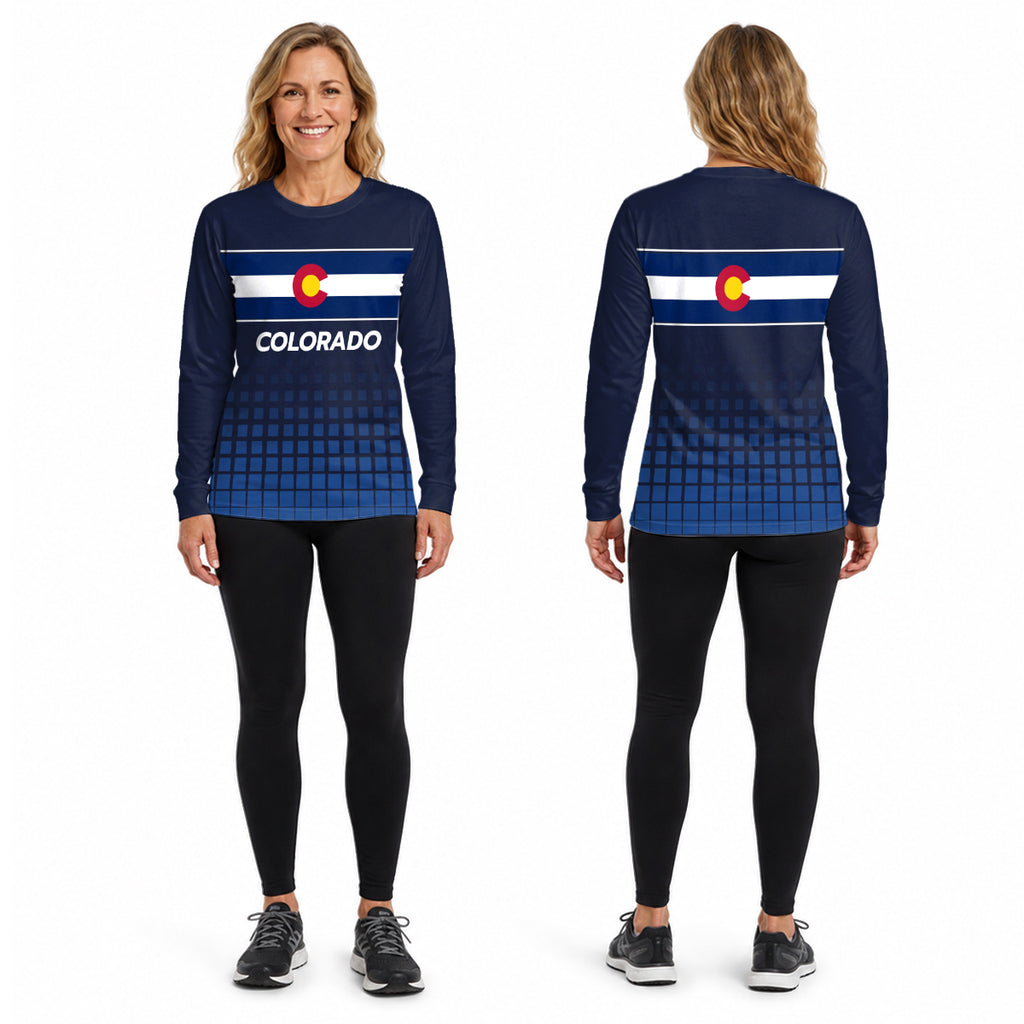 Colorado State Pride Long Sleeve Running T-Shirt